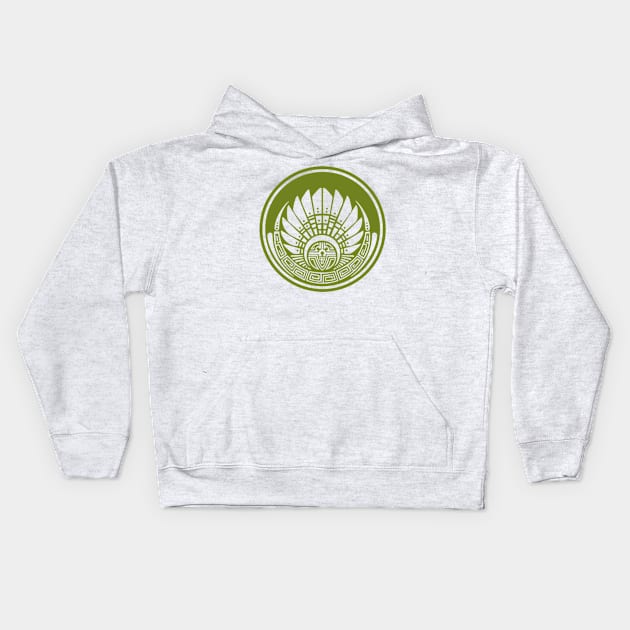 Ancient Maya Civilization Symbol Kids Hoodie by Flash Exit Art.